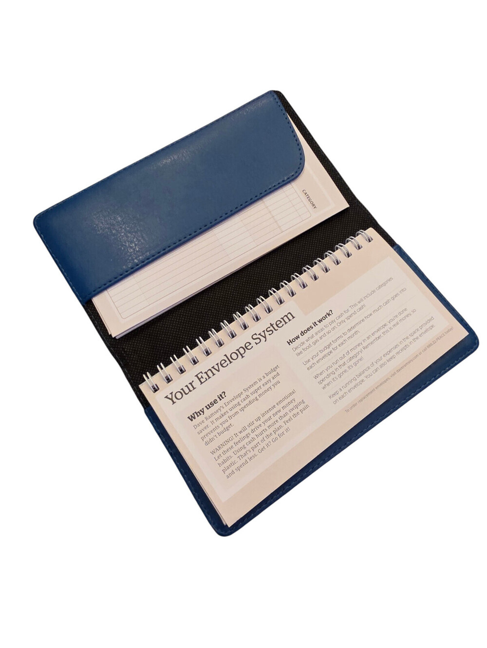 Dave Ramsey FINANCIAL PEACE UNIVERSITY CASH Envelope System Wallet Blue, NEW - Picture 2 of 4